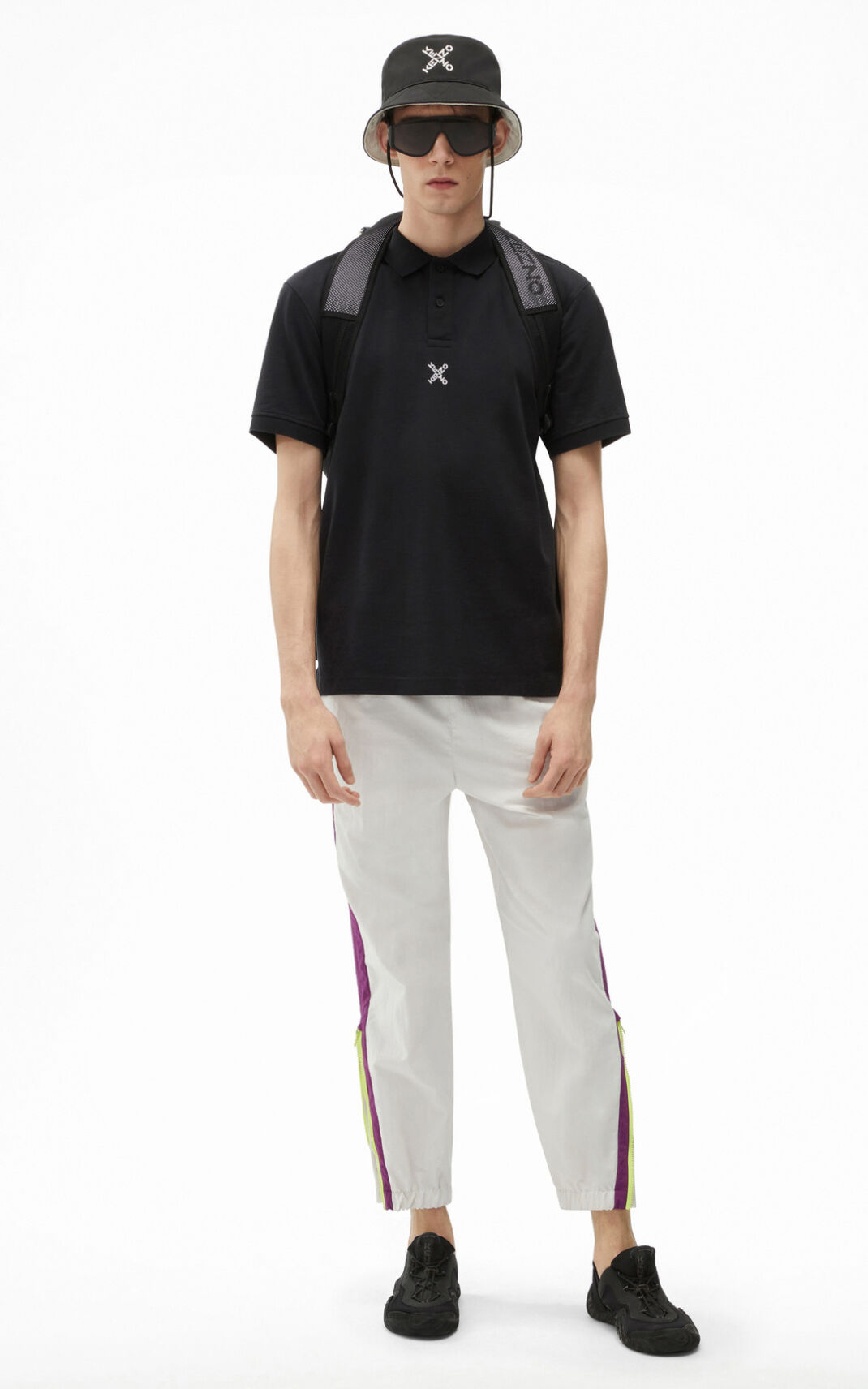 Kenzo Sport Moška Polo Majice Črna SI-9813604